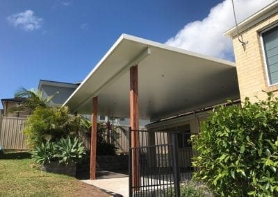 Flyover insulated roof pergola