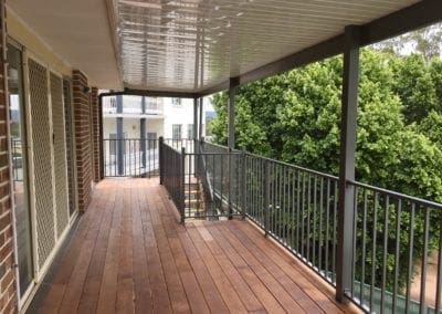 Colorbond Pergola and Merbau Deck Glen Alpine