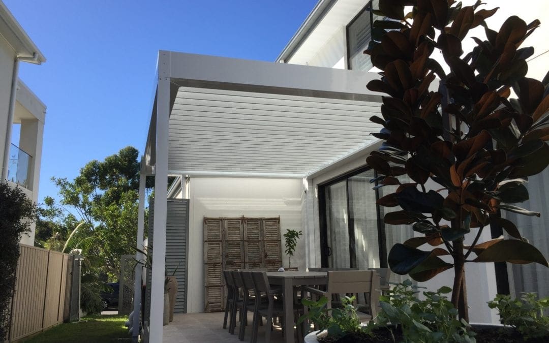 Stratco Pavilion Allure Opening Roof Pergola, Shell Cove