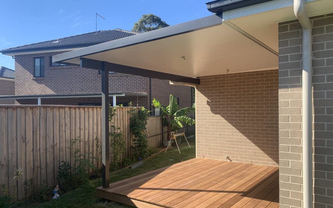 Flat Insulated Pergola with Merbau Deck, Edmondson Park