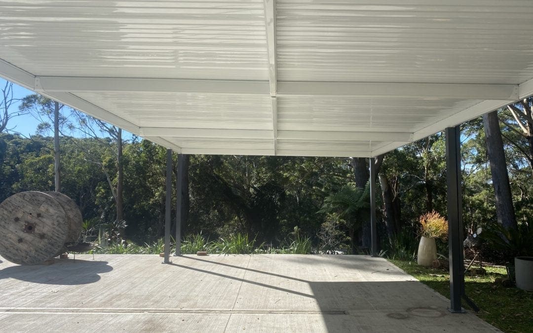 Flat Colorbond Pergola, Helensburgh