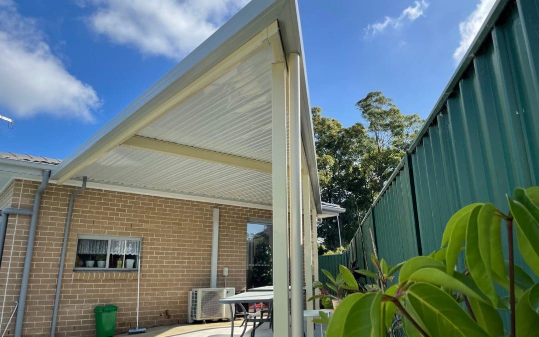 Flat Colorbond Pergola with Customised Angles, Bradbury